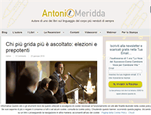 Tablet Screenshot of antoniomeridda.com
